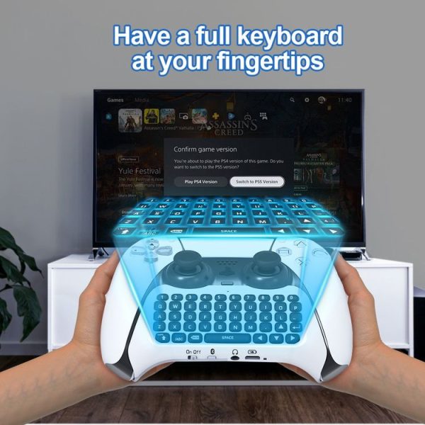 JYS-P5121 Bluetooth Wireless Handle Keyboard Can Chat Voice External Keyboard Suitable For PS5, Note: Without Handle - Image 5