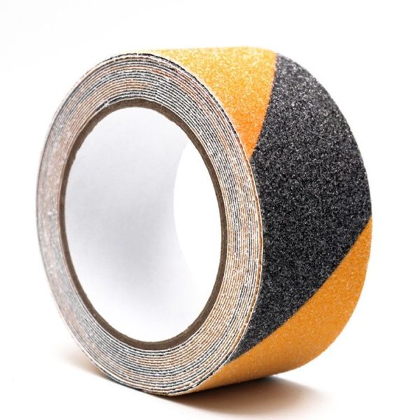 Sands Anti-Slip Tape Ground Sticking Line Wear-Resistant Stair Step Warning Tape Black Yellow 5cm x 5m