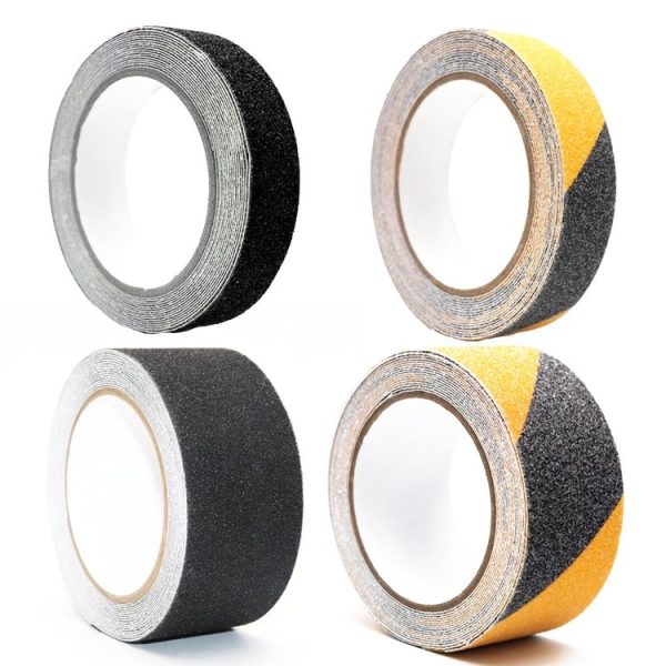 Sands Anti-Slip Tape Ground Sticking Line Wear-Resistant Stair Step Warning Tape Black Yellow 5cm x 5m - Image 2