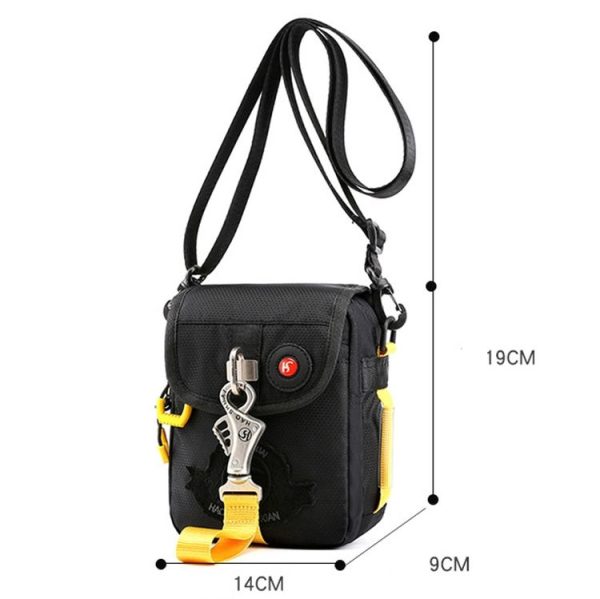 HaoShuai 345 Crossbody Small Bag Casual Men Shoulder Bag Outdoor Sports Waist Bag (Army Green) - Image 3