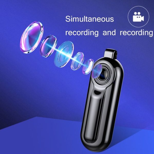 V3 1080P Portable Hanging Back Clip Wide-Angle HD 1080P Voice Video Recorder, Capacity: 8GB (Black) - Image 3