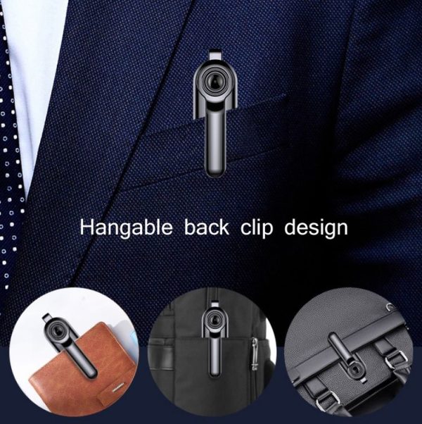 V3 1080P Portable Hanging Back Clip Wide-Angle HD 1080P Voice Video Recorder, Capacity: 8GB (Black) - Image 4