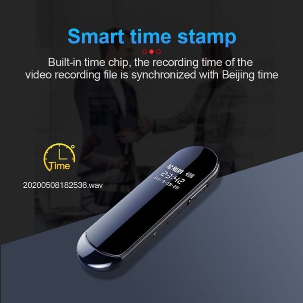 V8 160 Degrees Wide Angle 1080P Smart HD Video Pen Noise Reduction Voice Recorder, Capacity: 16GB - Image 7