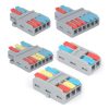 5pcs LT-3 3 In 3 Out Colorful Quick Line Terminal Multi-Function Dismantling Wire Connection Terminal - Image 2