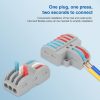 5pcs LT-3 3 In 3 Out Colorful Quick Line Terminal Multi-Function Dismantling Wire Connection Terminal - Image 6