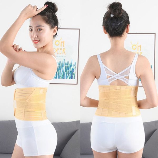 Breathable Waist Belt Steel Plate Support Waist Fixed Lumbar Support Sports Waist Belt, Specification: S - Image 5