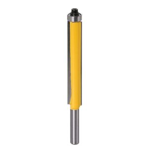 8-Handle Extended Trimming Cutter With Bearing Woodworking Line Milling Cutter, Specification: 8x1 / 2x76.2mm