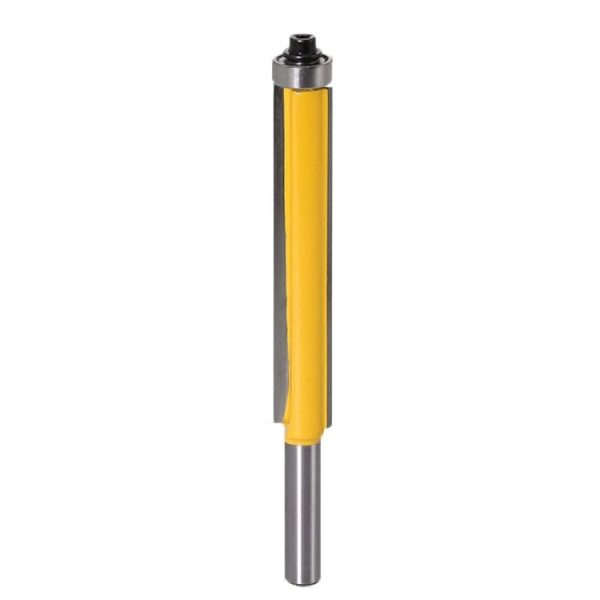 8-Handle Extended Trimming Cutter With Bearing Woodworking Line Milling Cutter, Specification: 8x1 / 2x76.2mm