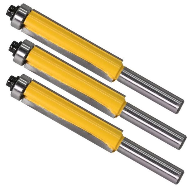 8-Handle Extended Trimming Cutter With Bearing Woodworking Line Milling Cutter, Specification: 8x1 / 2x76.2mm - Image 5