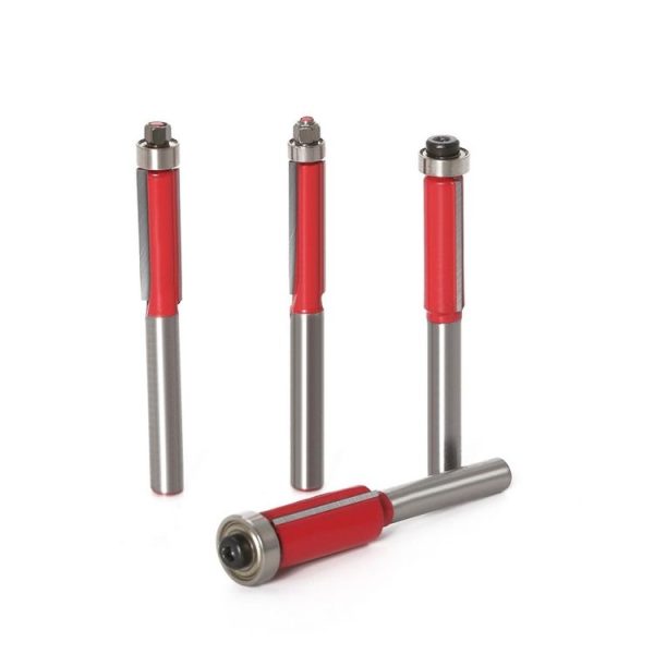Woodworking Engraving Milling Cutter Trimming Machine Alloy Cutter Head, Model: 6mm Handle 4PCS / Set - Image 3