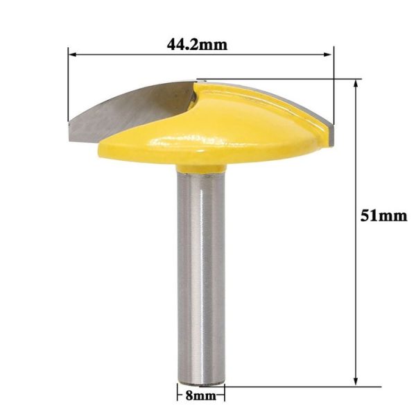 8-Handle Thin Flat-Bottomed Cutter Woodworking Milling Cutter - Image 3
