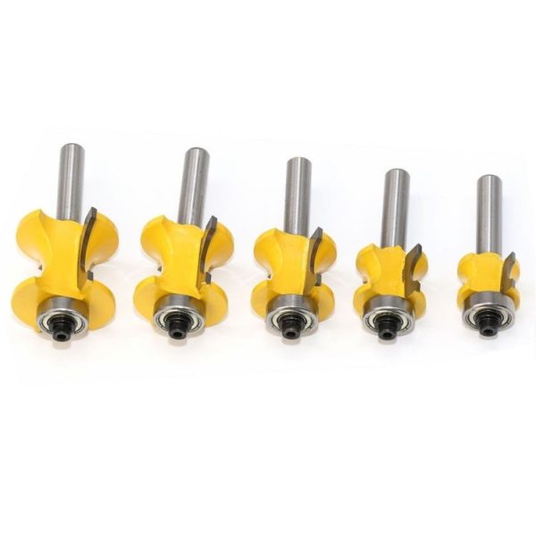 8-Shank Bearing Positive Semicircular Cutter Engraving Machine Woodworking Cutter, Model: 5 PCS / Set - Image 3