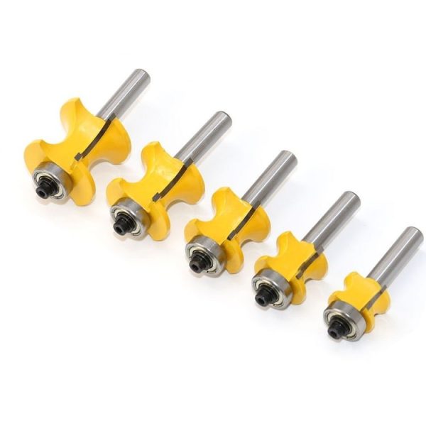 8-Shank Bearing Positive Semicircular Cutter Engraving Machine Woodworking Cutter, Model: 5 PCS / Set - Image 4