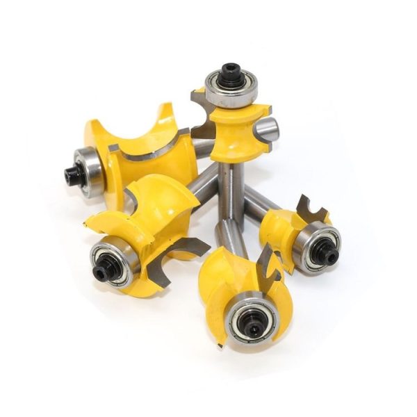 8-Shank Bearing Positive Semicircular Cutter Engraving Machine Woodworking Cutter, Model: 5 PCS / Set - Image 5