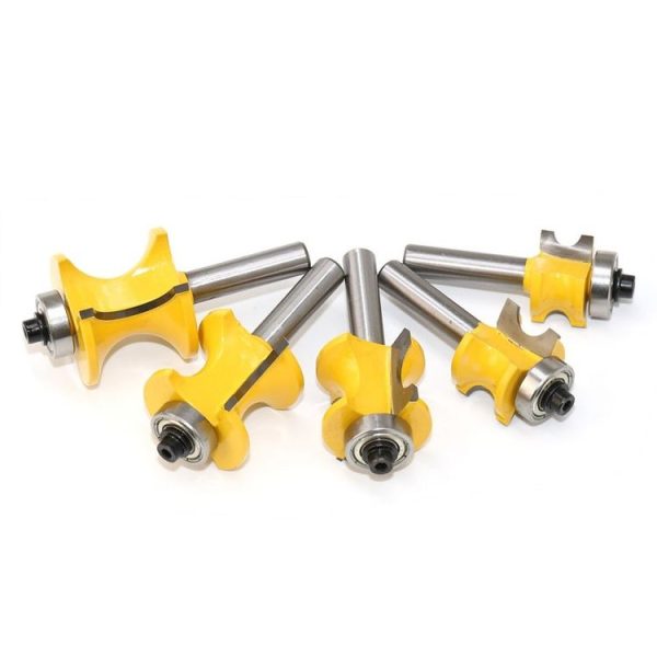 8-Shank Bearing Positive Semicircular Cutter Engraving Machine Woodworking Cutter, Model: 5 PCS / Set - Image 6