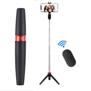 Y9 Bluetooth Selfie Stick Integrated Video Broadcasting Tripod Selfie Stick (Black)