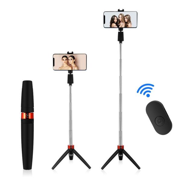 Y9 Bluetooth Selfie Stick Integrated Video Broadcasting Tripod Selfie Stick (Black) - Image 3