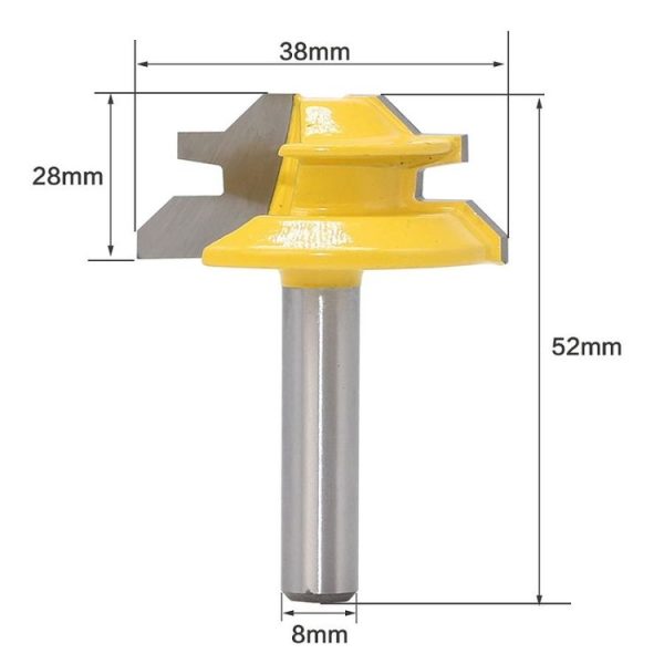 8 Handles 45 Degree Tenon And Tenon Woodworking Milling Cutter - Image 2