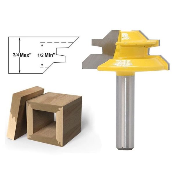 8 Handles 45 Degree Tenon And Tenon Woodworking Milling Cutter - Image 6