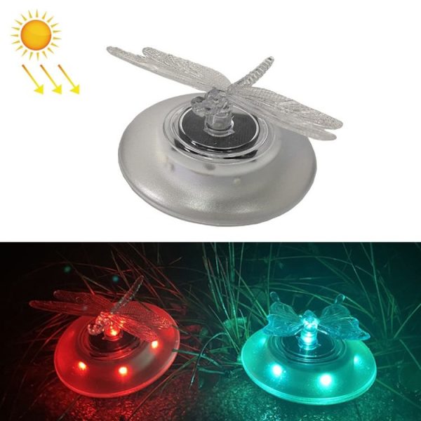 Solar Pool Floating Light Outdoor Villa Swimming Pool RGB Light Garden Grass Light (Dragonfly)