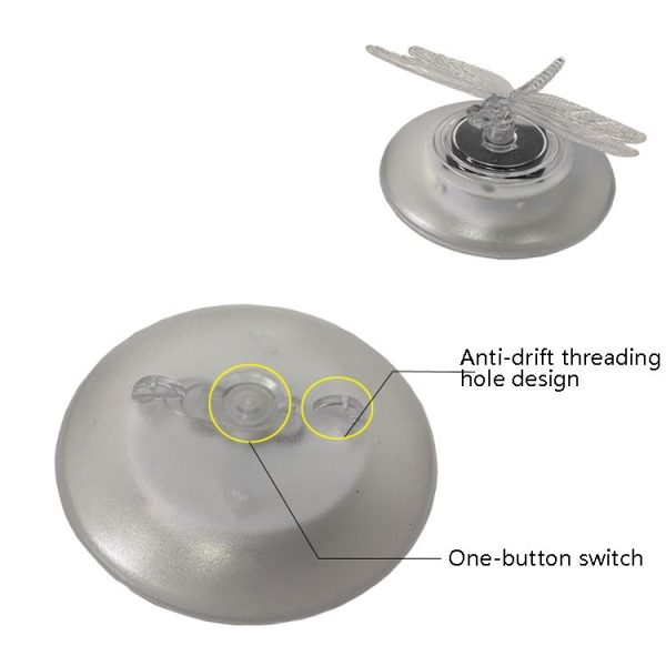 Solar Pool Floating Light Outdoor Villa Swimming Pool RGB Light Garden Grass Light (Dragonfly) - Image 5