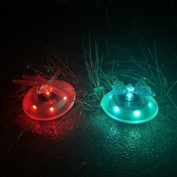 Solar Pool Floating Light Outdoor Villa Swimming Pool RGB Light Garden Grass Light (Dragonfly) - Image 6