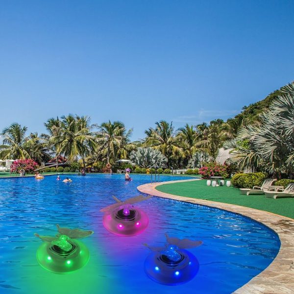 Solar Pool Floating Light Outdoor Villa Swimming Pool RGB Light Garden Grass Light (Dragonfly) - Image 7