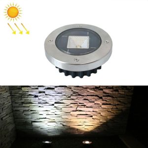 Outdoor Solar Buried Light Household Garden Grass Ground Waterproof Lamp (Warm Light)
