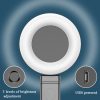 MAR-19K Dual Fill Light Selfie Stick Bluetooth Mobile Phone Lazy Bracket Tripod Desktop Live Broadcast Device (Black) - Image 4