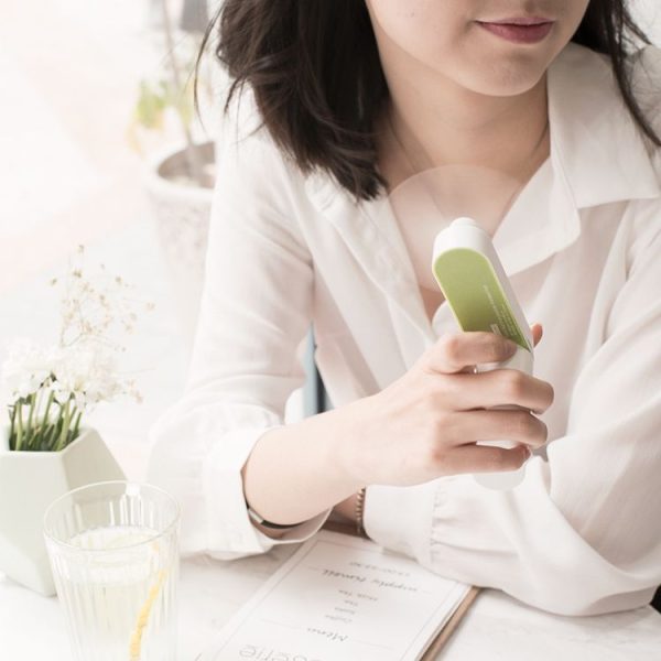 Mini Rechargeable Portable Fan Mute Hand-Held Folding Fan (Green) - Image 2