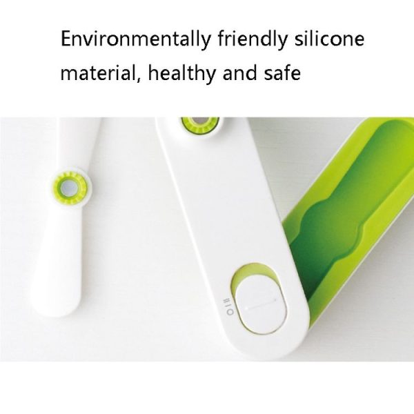 Mini Rechargeable Portable Fan Mute Hand-Held Folding Fan (Green) - Image 5