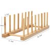 Multi-Purpose Bowl Disc Rack Kitchen Drain Rack Bamboo Tableware Storage Rack, Layer (specification): 7 Grid - Image 2