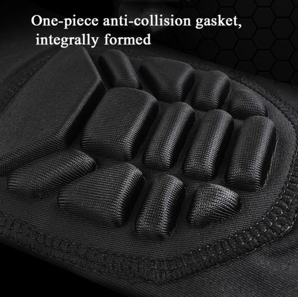 A Pair Extended Sports Knee Pads Thigh and Calf Cover Outdoor Climbing Football Basketball Riding Protective Gear, Specification: XL (Black) - Image 4