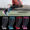 Lengthened Sports Protective Calf Cover Knitted Breathable Pressure Leg Cover Basketball Football Mountaineering Protective Gear, Specification: M (Black Gray) - Image 2