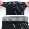 Lengthened Sports Protective Calf Cover Knitted Breathable Pressure Leg Cover Basketball Football Mountaineering Protective Gear, Specification: M (Black Gray) - Image 3