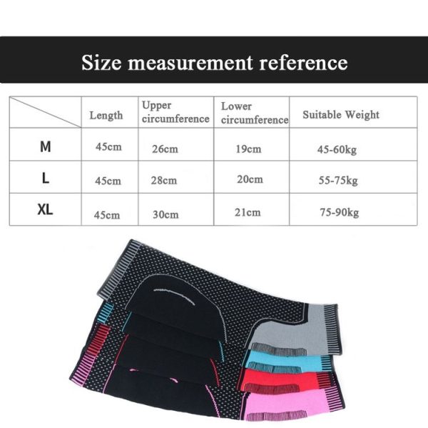 Lengthened Sports Protective Calf Cover Knitted Breathable Pressure Leg Cover Basketball Football Mountaineering Protective Gear, Specification: M (Black Gray) - Image 7