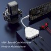 Xiaotian 5 In 1 Sound Card Adapter Microphone Phone Universal Adapter, Style: MINI Sound Card+Monitor Headset+Microphone - Image 2