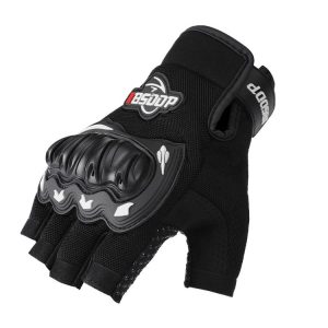 BSDDP A010B Summer Half Finger Cycling Gloves Anti-Slip Breathable Outdoor Sports Hand Equipment, Size: XL (White)