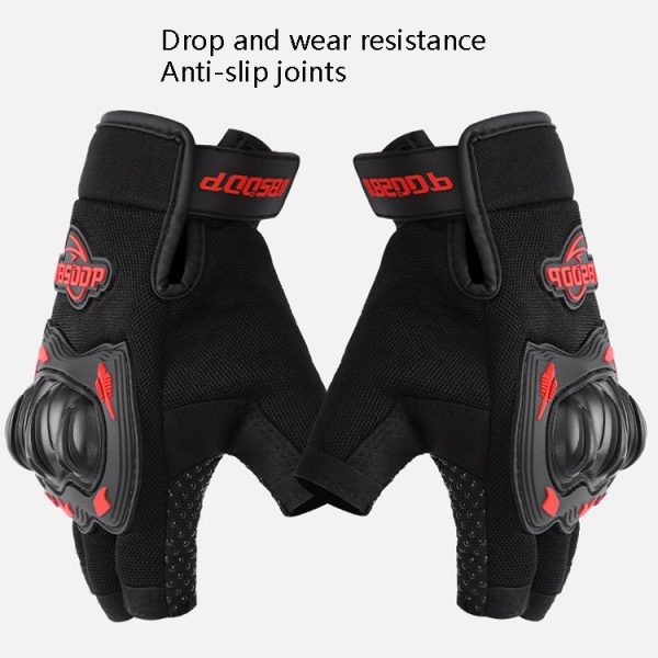 BSDDP A010B Summer Half Finger Cycling Gloves Anti-Slip Breathable Outdoor Sports Hand Equipment, Size: XL (White) - Image 4