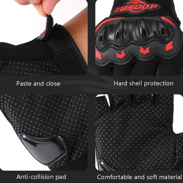 BSDDP A010B Summer Half Finger Cycling Gloves Anti-Slip Breathable Outdoor Sports Hand Equipment, Size: XL (White) - Image 5