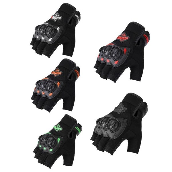 BSDDP A010B Summer Half Finger Cycling Gloves Anti-Slip Breathable Outdoor Sports Hand Equipment, Size: XXL (Orange) - Image 2