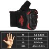 BSDDP A010B Summer Half Finger Cycling Gloves Anti-Slip Breathable Outdoor Sports Hand Equipment, Size: XXL (Orange) - Image 7