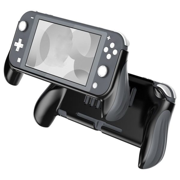 2 PCS Gamepad Grip Cover Case For Nintendo Switch Lite (Dark Gray)