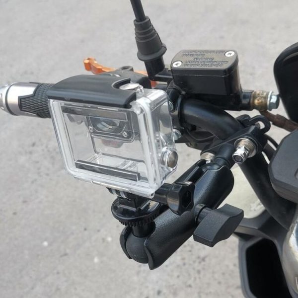 Motorcycle Riding Recorder Bracket Camera Holder, Style: KZ05 + KL04 + KD01 - Image 5