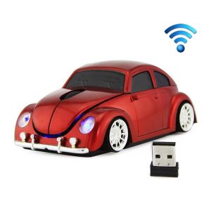 CM0010B 1200 DPI 3-keys Car Shape Wireless Mouse (Red)