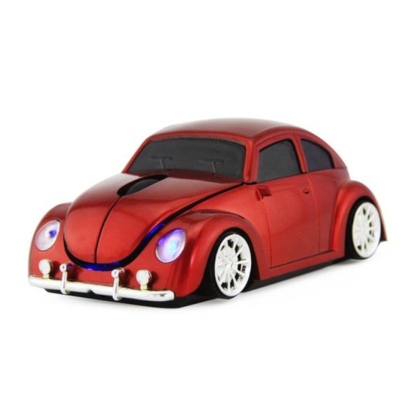 CM0010B 1200 DPI 3-keys Car Shape Wireless Mouse (Red) - Image 2