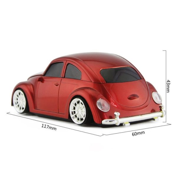 CM0010B 1200 DPI 3-keys Car Shape Wireless Mouse (Red) - Image 3
