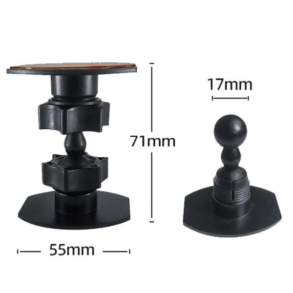 Mini Gimbal Camera Bracket Desktop Mobile Phone Bracket Recorder Car Bracket Dual Attachment Mount - Image 3