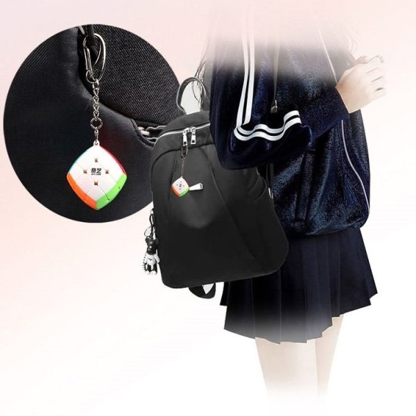 2 PCS Mini Keychain Magic Cube Decompression Toy Pyramid Keychain - Image 7
