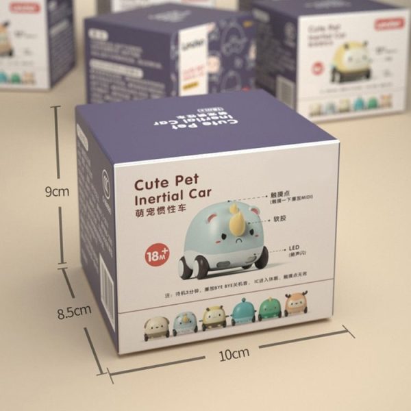 Cartoon Cute Pet Pull Back Car Children Mini Puzzle Inertia Car Toy (Bee) - Image 7
